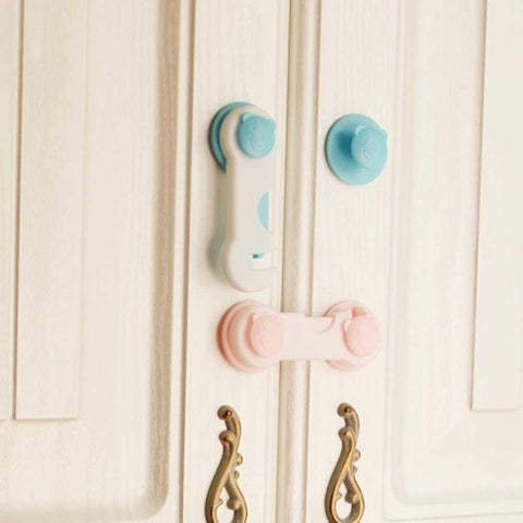 Children Kids Drawer Lock – Baby Safe Angle Sliding Door Plastic Lock